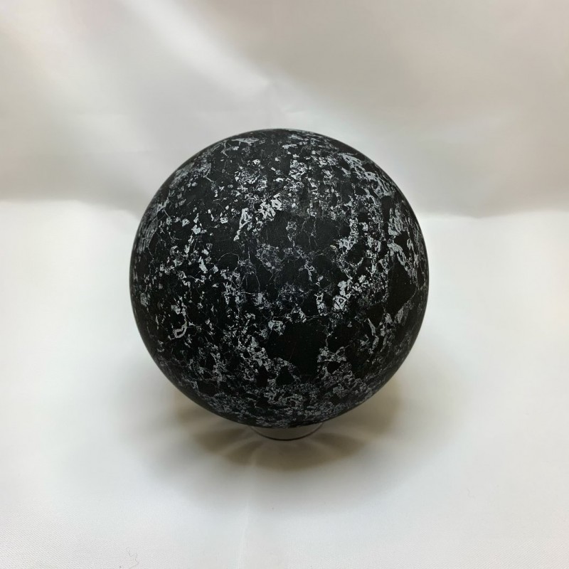 Healing Crystals - Shungite Quartz Sphere (Display Stand Included)