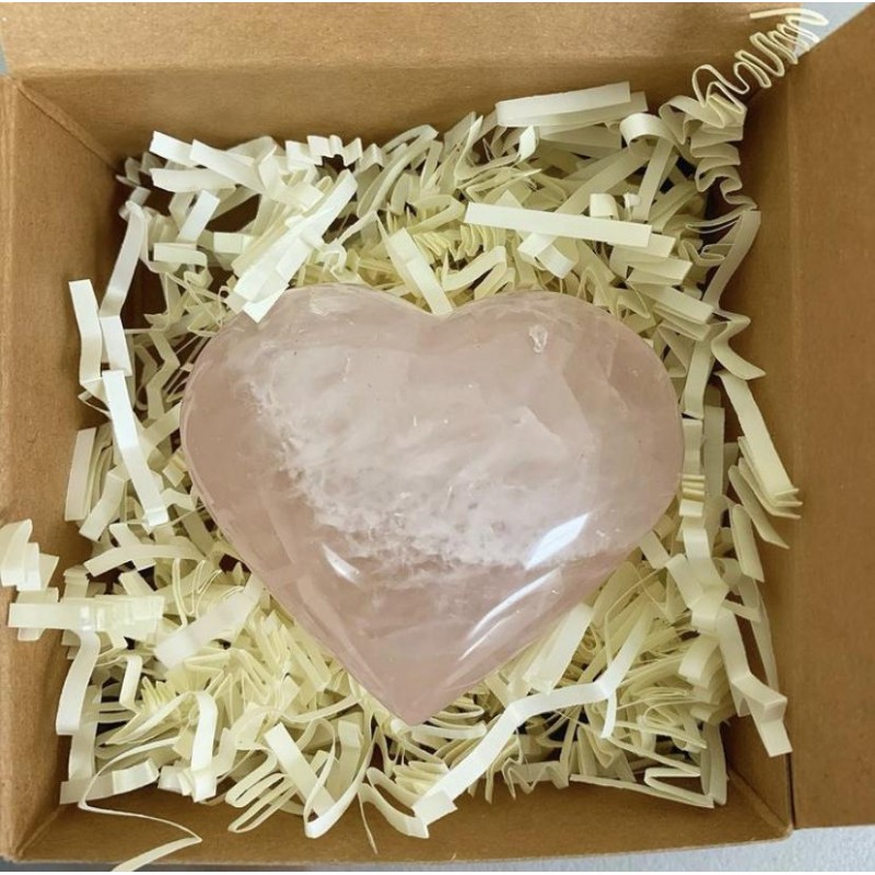Healing Crystals - Rose Quartz Heart Holiday Gift Box