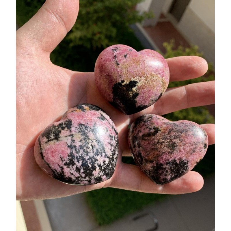 Healing Crystals - Rhodonite Heart