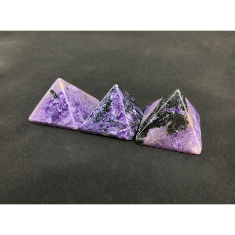 Healing Crystals - Charoite Pyramids