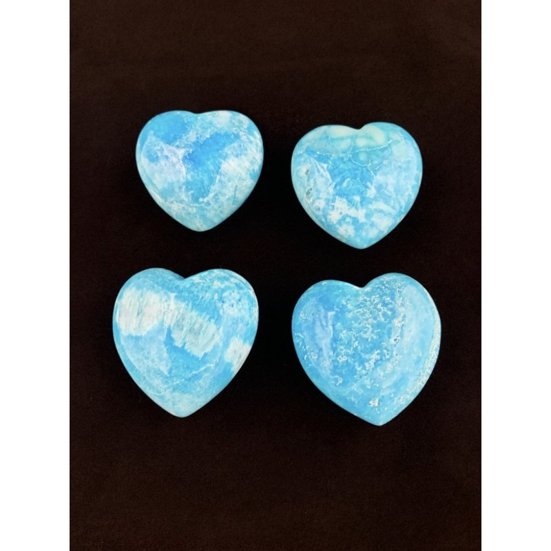 Healing Crystals - Blue Aragonite Hearts